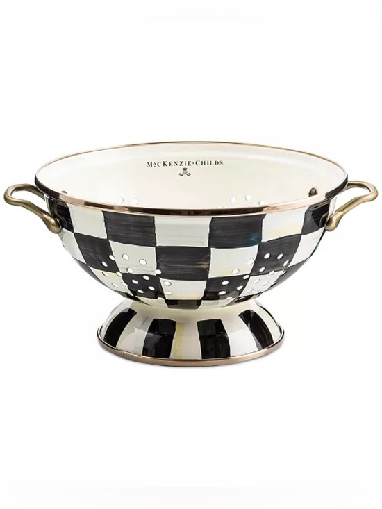 MacKenzie-Childs Other - MACKENZIE-CHILDS Enamel Colander Courtly Check Small
